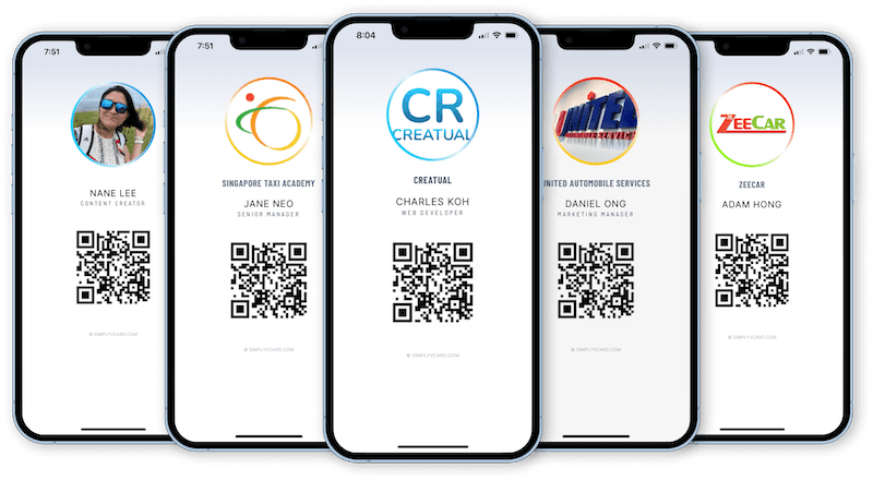a true digital virtual business name card build with the latest web technologies by simplyvcard located and founded in singapore been known globally